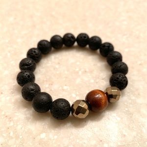 Stress Reducing Lava Bead Bracelet